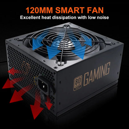 1PC 750w 110V/220V Full Module PC Power Supply Active Gold 80 Plus 24pin ATX New Fonte PFC Gamer Source Gaming PC Power Supply