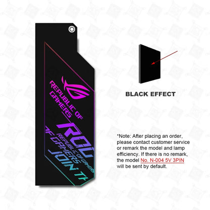 PC Case IO Panel Customize MOBO MOD Mirror Panel AURA Water Cooler Custom 5V3PIN ARGB Motherboard Lighting Panel Customizable