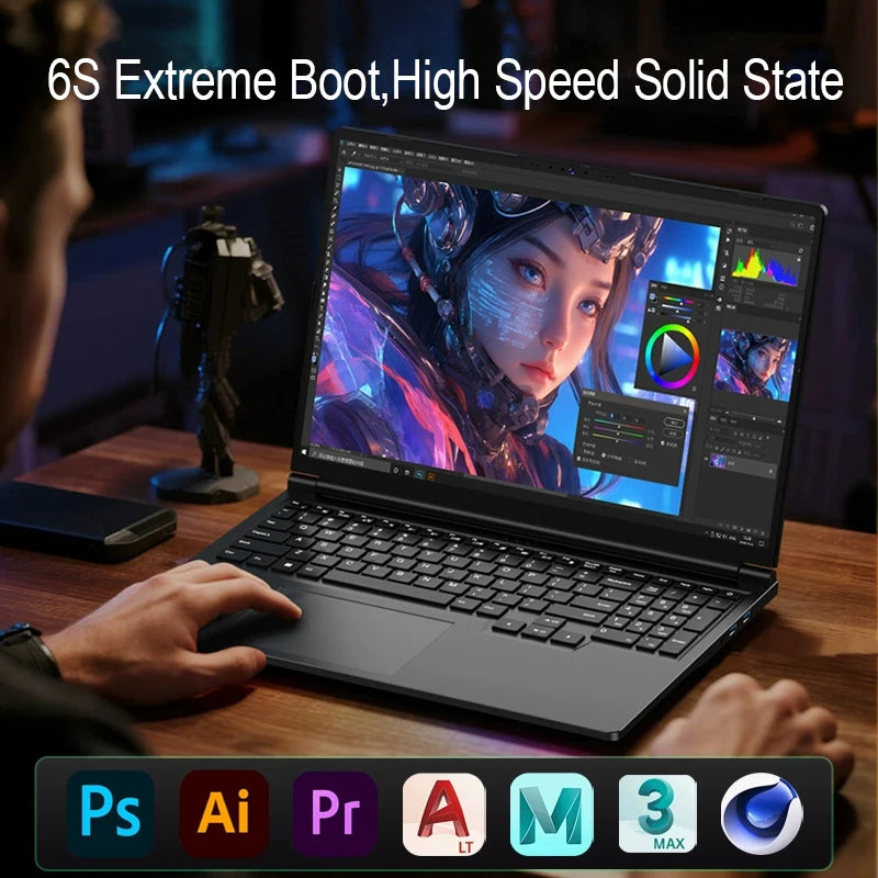 16“Gaming Laptop Computer intel Core i7-6700HQ GTX 1060 Notebook PC 120Hz Full HD IPS 16GB DDR4 1TB SSD Windows 11 Laptop Gamer