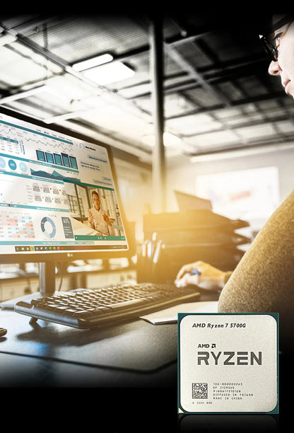 AMD RYZEN 7 5700G CPU 100% Brand New 5700G Processor Desktop PC Gamer 4.6GHz 8-Core 16-Thread Vega 8 Graphics Card