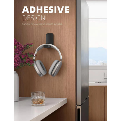 Computer Game Accessories Suitable Small Hanging Headphone Stand Foldable Hook Mount  For School Dormitory Home Office Black