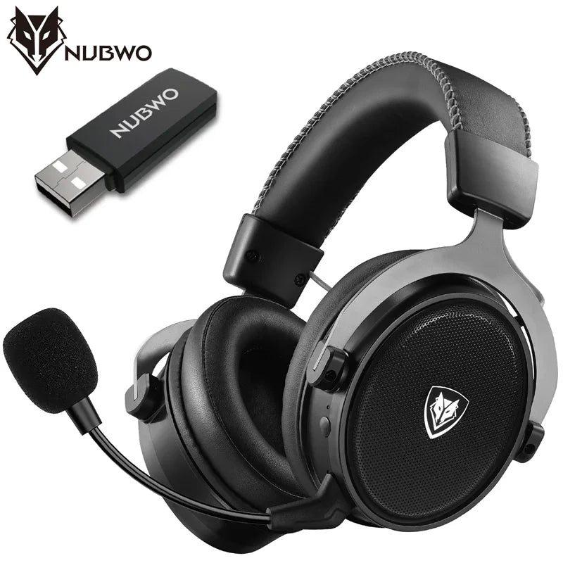 NUBWO G07 Wireless Headsets Gamer for PC, PS4, PS5 2.4GHz Ultra-Low Latency HIFI Stereo Noise Cancelling MIC Gaming Headphones
