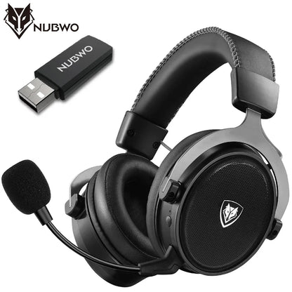 NUBWO G07 Wireless Headsets Gamer for PC, PS4, PS5 2.4GHz Ultra-Low Latency HIFI Stereo Noise Cancelling MIC Gaming Headphones