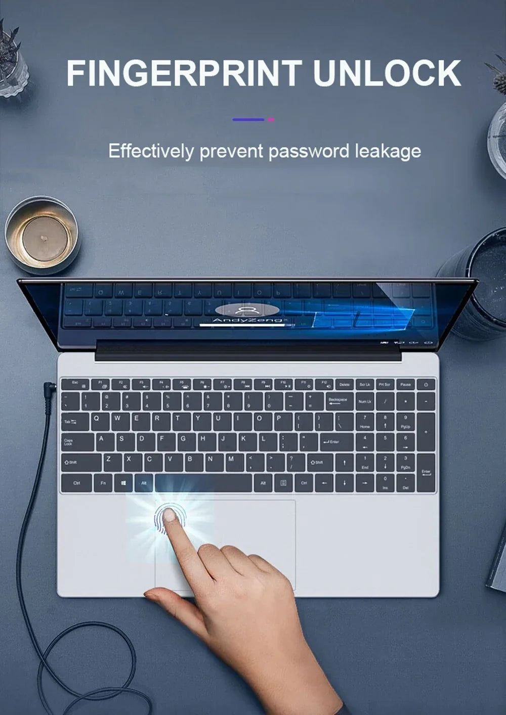 15.6" Gaming Laptop intel Core i7 8500Y Notebook PC 1920*1200 16GB DDR4 1TB SSD Windows 11 Pro Laptop Gamer notebook computer