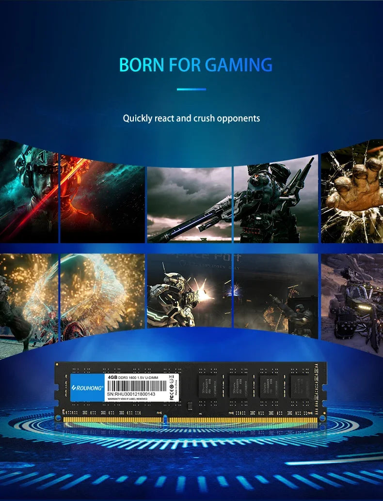 Memoria ram DDR4 RAM 8GB 16GB 32GB Stick  2400 2666 3200MHz 288 PIN PC4 Desktop Universal Memory 17000 19200 2666