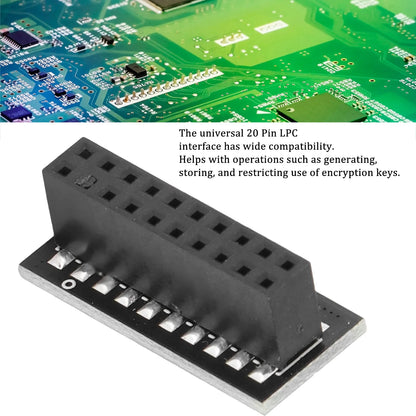 LPC TPM Module TPM 2.0 Module LPC Interface 20Pin Remote Card Encryption Security Board Electronic Component