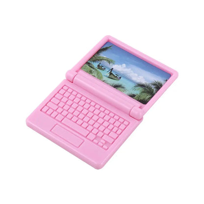Dollhouse Decor Computer Miniature DIY Accessories Dollhouse Miniature Dollhouse Computer Dollhouse Furniture Simulation Laptop