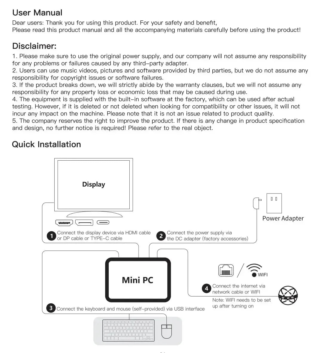 Portable MINI PC Core i9 8950HK Windows 11 Pro DDR4 16GB SSD 1TB 2TB Computer Gamer Wifi 6 BT5.2 Office UHD Desktop Desktop PC