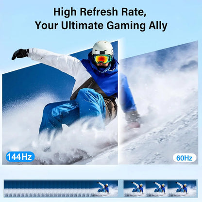 24.5" 144HZ Portable Gaming Monitor 2560x1440 HDR Screen Travel Gaming Computer Display for Steam Deck Laptop Switch PS4 /5 Xbox