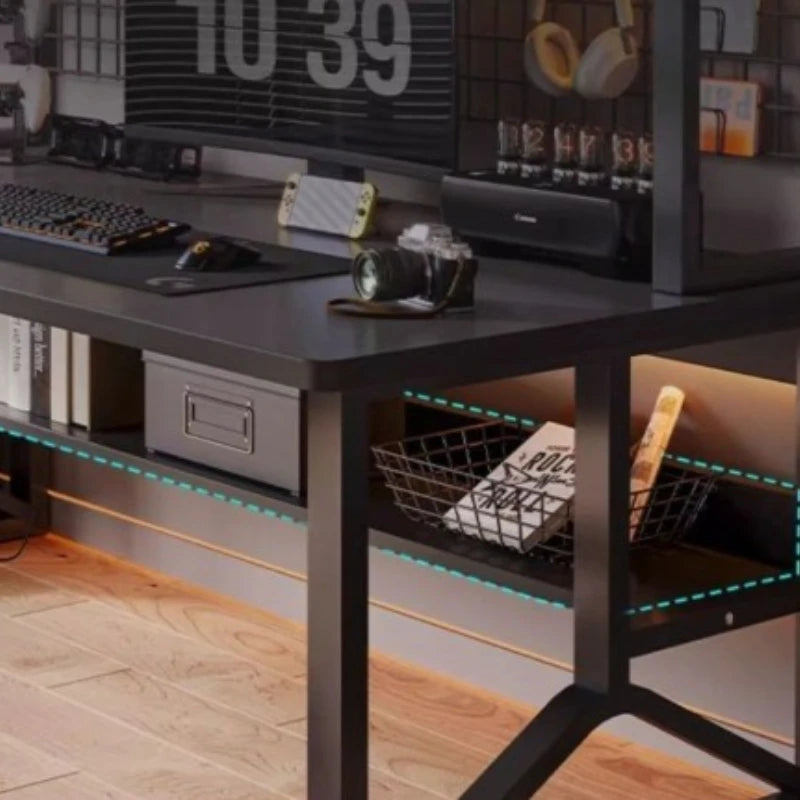 Office Computer Desk Computer Desk Gaming Desk Sturdy Home Gamer Table Metal Legs Dormitory Student Tables Laptop Computer Desk