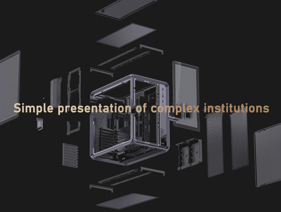 Jonsbo BO400 ATX Case Aluminum Seaview Room Chassis 10 Fan Slots Computer Game Main Case MINI-ITX/M-ATX Backboard Perspective PC