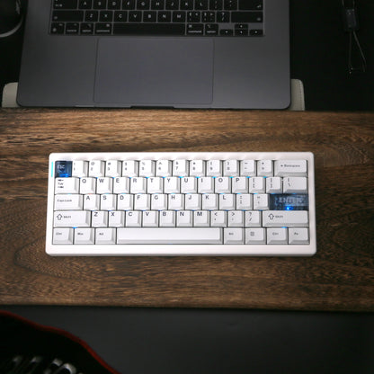 QK61 Mechanical Keyboard  RGB Backlit Gasket Structure 3-Mode 2.4G Bluetooth Wireless  Hot Swap Keyboard for VIA/QMK