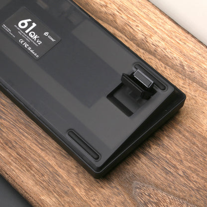 QK61 Mechanical Keyboard  RGB Backlit Gasket Structure 3-Mode 2.4G Bluetooth Wireless  Hot Swap Keyboard for VIA/QMK