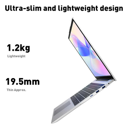 14.1" Ultra Slim Laptop 16GB RAM 2TB SSD Intel N3700 Notebook Gamer  1920*1080 Display Windows 11 Pro Office Study Computer PC