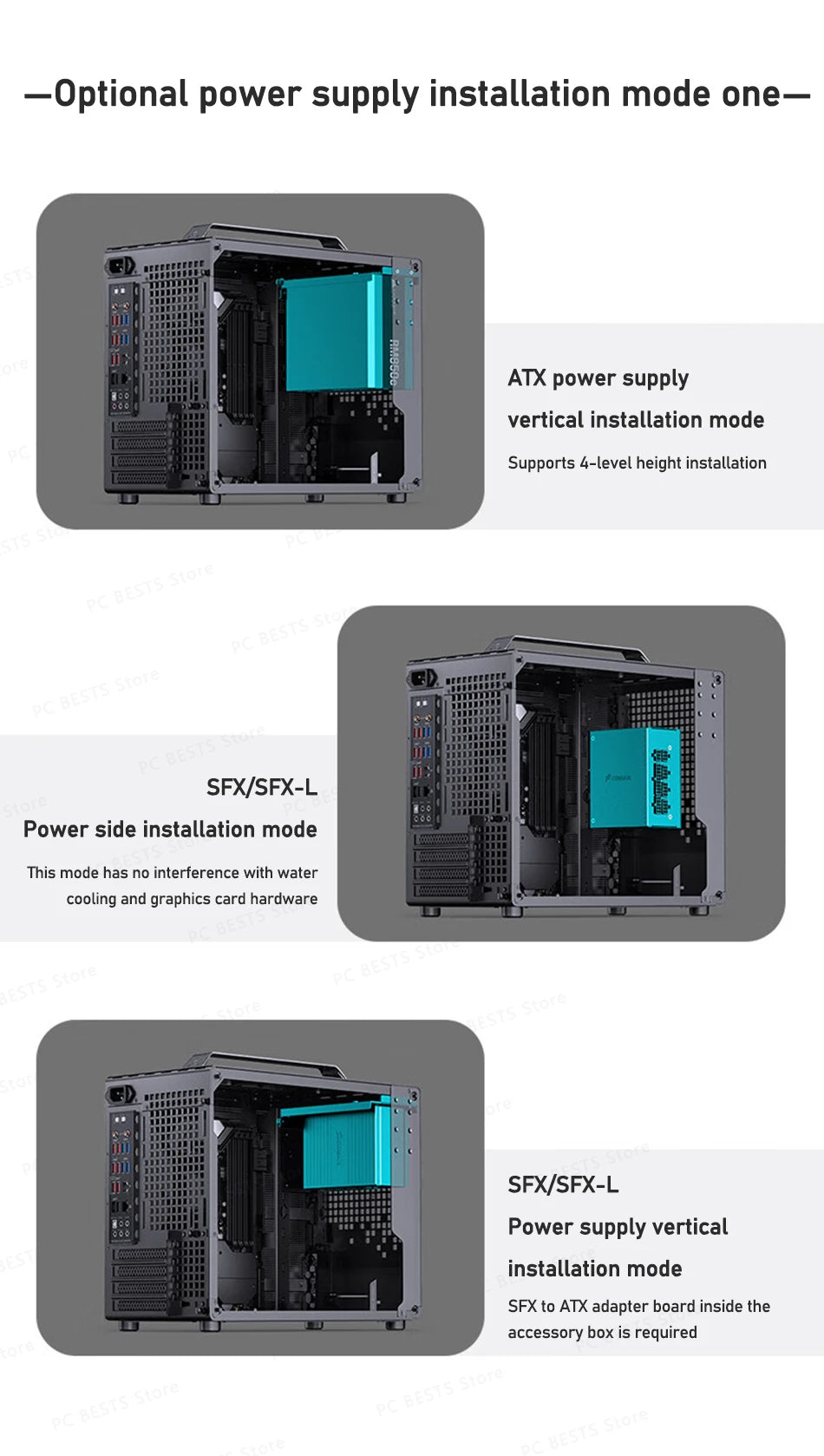Jonsbo Z20 MATX ATX PC Case Chassis 20L Detachable Handle Case Support 240mm AIO Cooler Type-C Black Desktop Small Compact Case