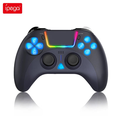 Wireless Game Controller For PC/P4/P3 Six Axis Motion Sensing Vibration Colorful LED Controller With Built-in Touchpad Operation