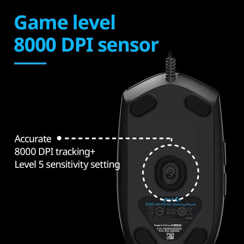 Logitech G102 Gaming Mouse gamer  pc gamer mouse inambricos