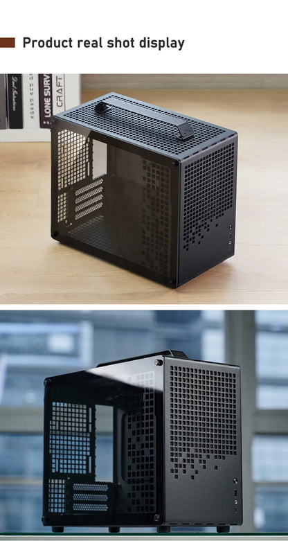Jonsbo Z20 MATX ATX PC Case Chassis 20L Detachable Handle Case Support 240mm AIO Cooler Type-C Black Desktop Small Compact Case