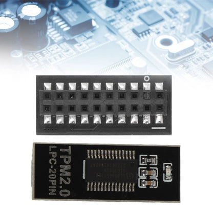 LPC TPM Module TPM 2.0 Module LPC Interface 20Pin Remote Card Encryption Security Board Electronic Component