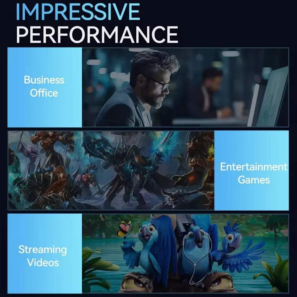 Mini PC Windows 11 pro  Core i9 8950HK 16GB DDR4 1TB SSD PC Gamer Computer Dual WIFI 6 BT5.2 4K HD Mini gaming Pc