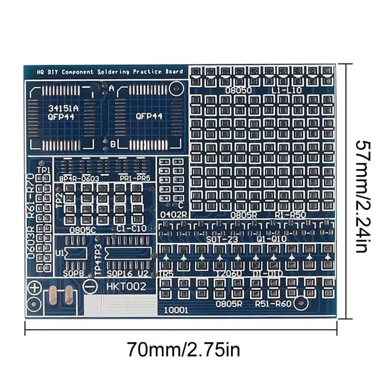 02 Patch Components Electronic Welding Practice Board Kit SMD/SMT DIY Soldering Skill Practice PCB Board Electronic Project Kits