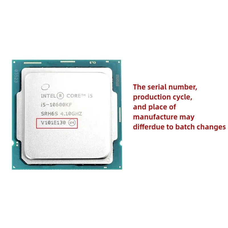 Intel Core CPU i5 10600KF LGA 1200 Processor 4.1GHz Six-Core Twelve-Thread