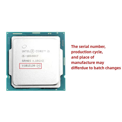 Intel Core CPU i5 10600KF LGA 1200 Processor 4.1GHz Six-Core Twelve-Thread