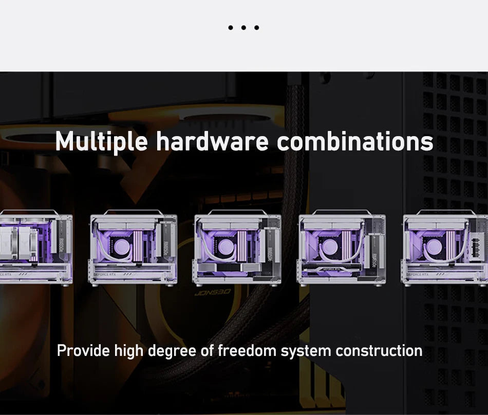 Jonsbo Z20 MATX ATX PC Case Chassis 20L Detachable Handle Case Support 240mm AIO Cooler Type-C Black Desktop Small Compact Case