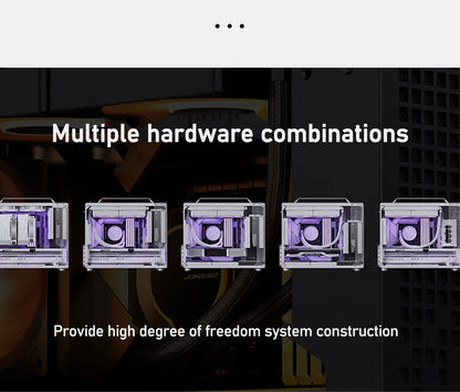 Jonsbo Z20 MATX ATX PC Case Chassis 20L Detachable Handle Case Support 240mm AIO Cooler Type-C Black Desktop Small Compact Case