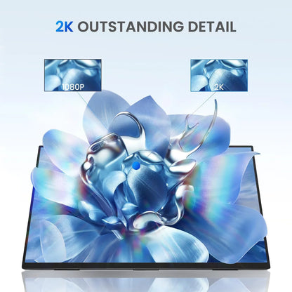 24.5" 144HZ Portable Gaming Monitor 2560x1440 HDR Screen Travel Gaming Computer Display for Steam Deck Laptop Switch PS4 /5 Xbox