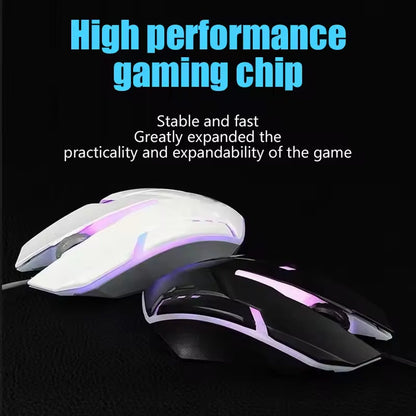 Gamer Keyboard And Mouse PC Gaming Keyboard RGB Backlit Keyboard Rubber Keycaps Wired English Keyboard Mouse Gamer Gaming Mouse