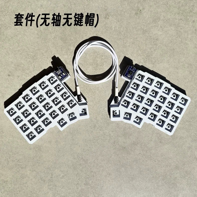 Silakka54 Split Keyboard Wired Hot Swap Support QMK/VIAL Keyboard Ergonomics RP2040zero Customized PC Gamer Accessories