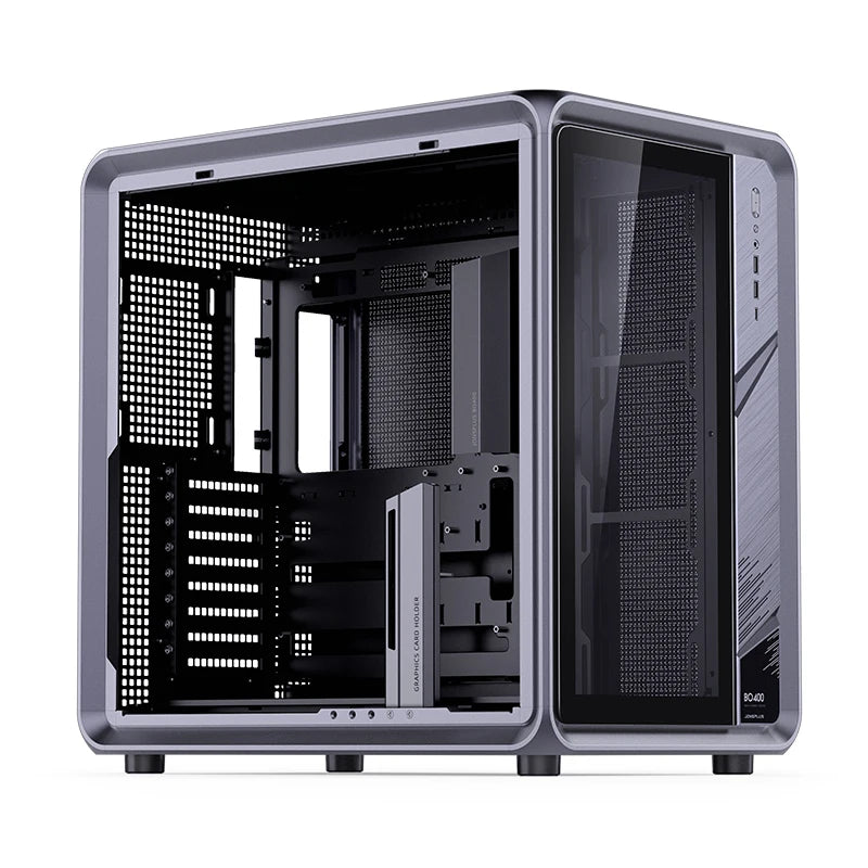 Jonsbo BO400 ATX Case Aluminum Seaview Room Chassis 10 Fan Slots Computer Game Main Case MINI-ITX/M-ATX Backboard Perspective PC