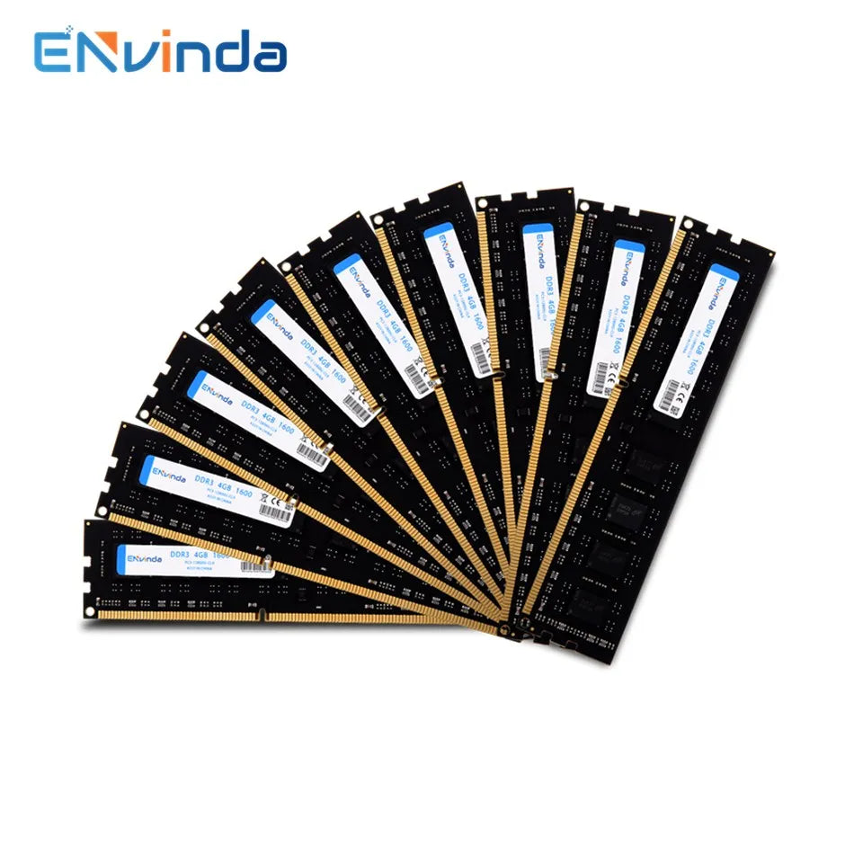 ENVINDA DDR4 RAM 8GX2 16GX2 3200MHz RAM 32G 16G Dual Channel DIMM Memoria NO Support AMD CPU Ram 1.35V DDR4 RGB RAM for Desktop