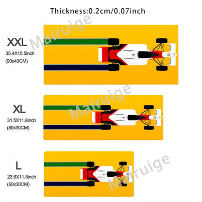 Pc Gaming Laptop F1 Racer 33 Number Mouse Pad Gamer Keyboard Non-slip Mat Computer Accessories Mausepad Deskmat Mousepad Cabinet