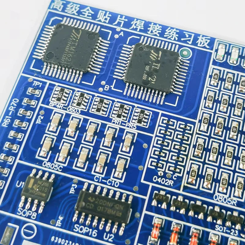 02 Patch Components Electronic Welding Practice Board Kit SMD/SMT DIY Soldering Skill Practice PCB Board Electronic Project Kits