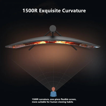 34 Inch Monitor 165Hz VA WQHD Desktop Wide Display 21:9 LED Gamer Computer Screen 1500R Curved DP/3440*1440