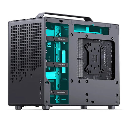 Jonsbo Z20 MATX ATX PC Case Chassis 20L Detachable Handle Case Support 240mm AIO Cooler Type-C Black Desktop Small Compact Case