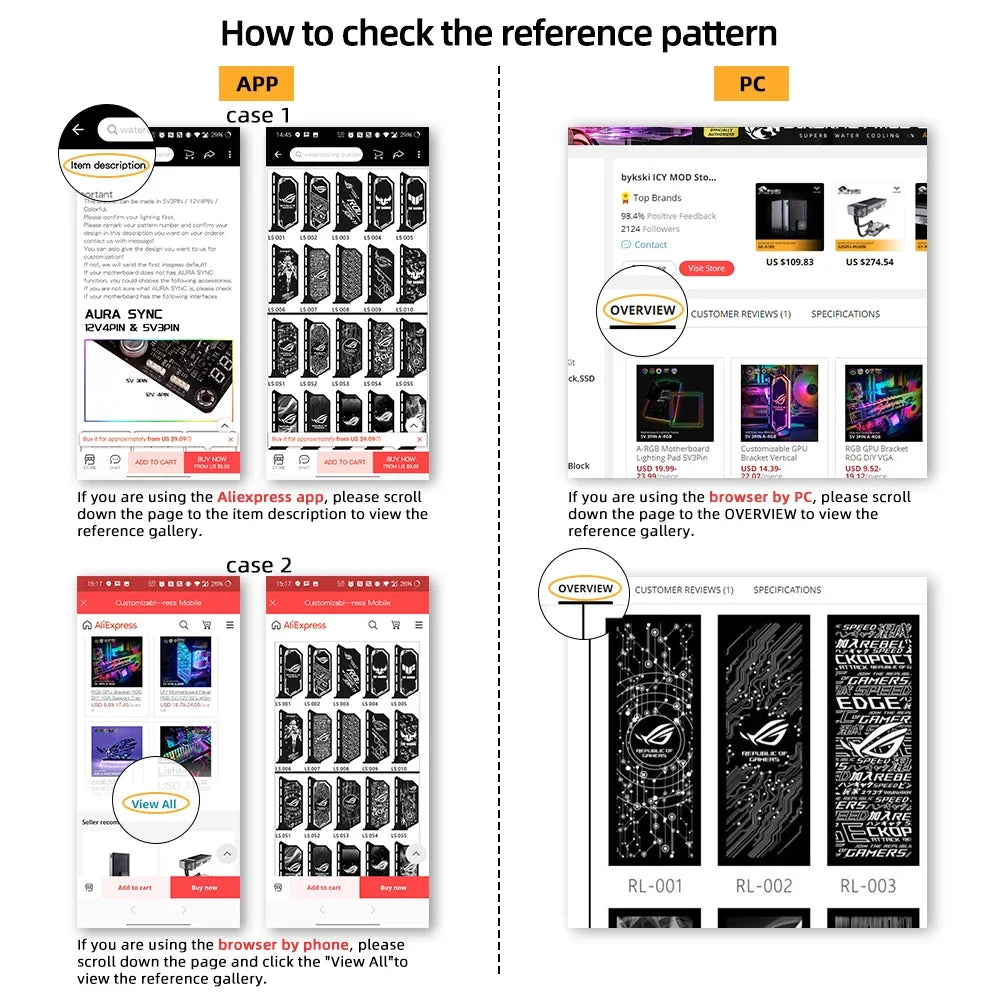 PC Case IO Panel Customize MOBO MOD Mirror Panel AURA Water Cooler Custom 5V3PIN ARGB Motherboard Lighting Panel Customizable
