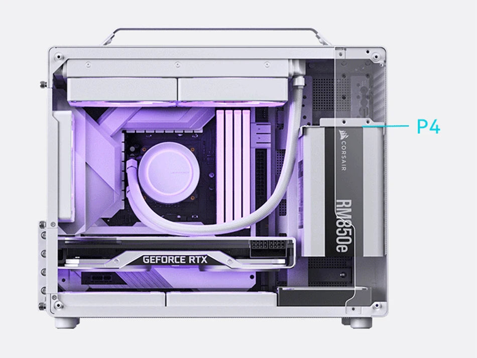 Jonsbo Z20 MATX ATX PC Case Chassis 20L Detachable Handle Case Support 240mm AIO Cooler Type-C Black Desktop Small Compact Case