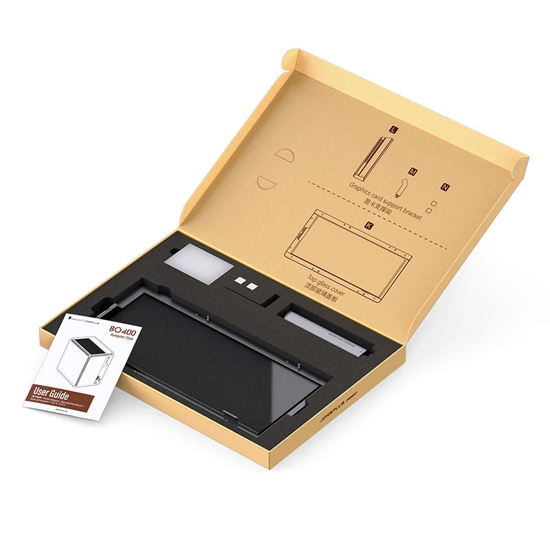 Jonsbo BO400 ATX Case Aluminum Seaview Room Chassis 10 Fan Slots Computer Game Main Case MINI-ITX/M-ATX Backboard Perspective PC