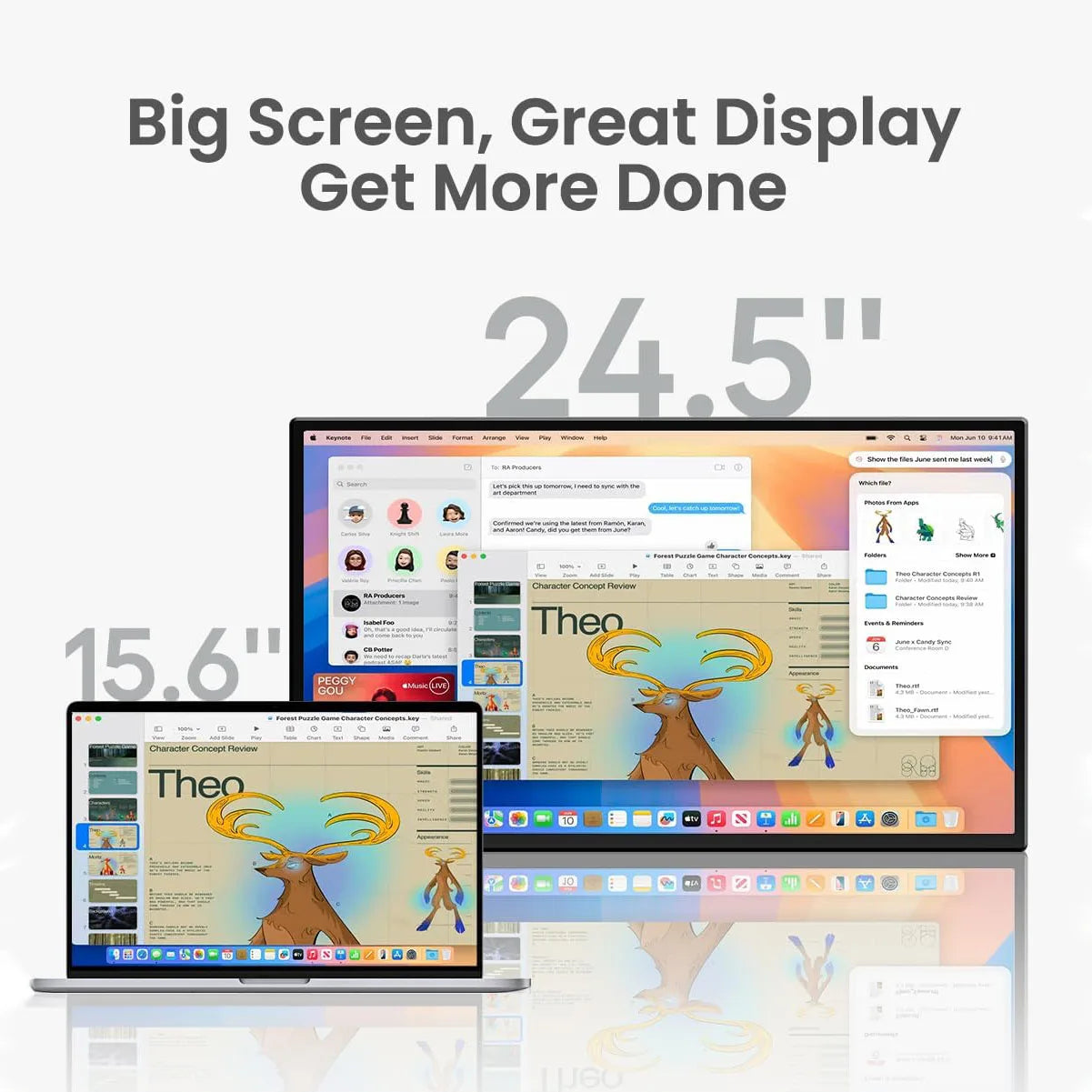 24.5" 144HZ Portable Gaming Monitor 2560x1440 HDR Screen Travel Gaming Computer Display for Steam Deck Laptop Switch PS4 /5 Xbox