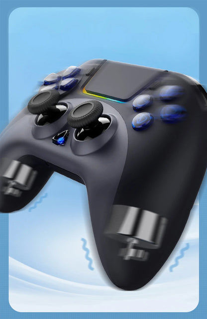 Wireless Game Controller For PC/P4/P3 Six Axis Motion Sensing Vibration Colorful LED Controller With Built-in Touchpad Operation