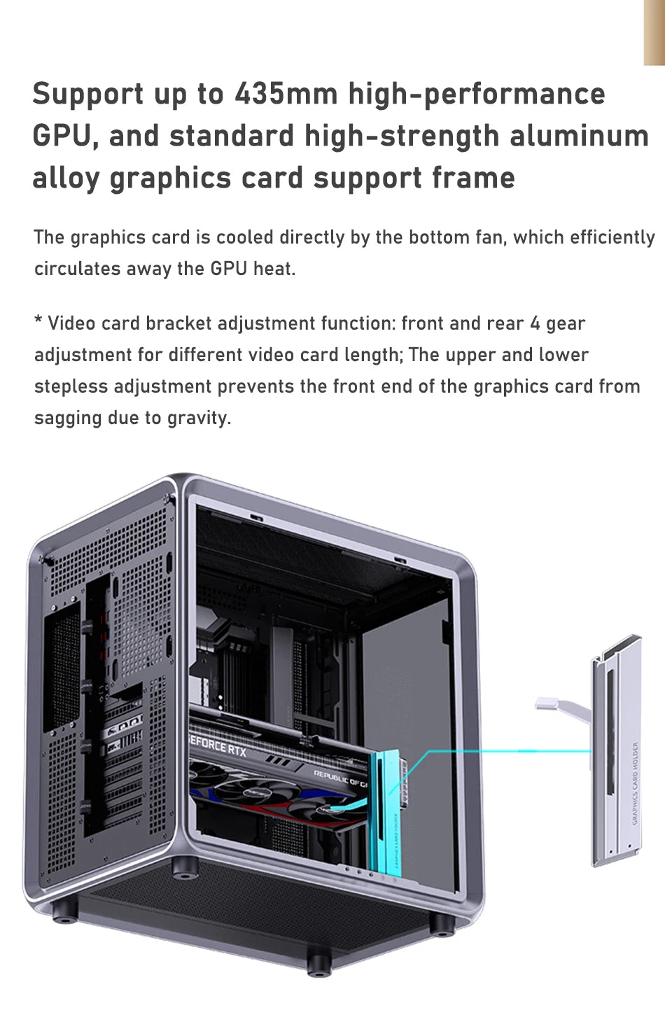 Jonsbo BO400 ATX Case Aluminum Seaview Room Chassis 10 Fan Slots Computer Game Main Case MINI-ITX/M-ATX Backboard Perspective PC