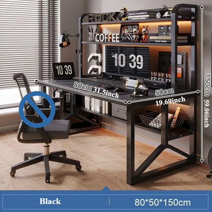 Office Computer Desk Computer Desk Gaming Desk Sturdy Home Gamer Table Metal Legs Dormitory Student Tables Laptop Computer Desk