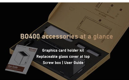 Jonsbo BO400 ATX Case Aluminum Seaview Room Chassis 10 Fan Slots Computer Game Main Case MINI-ITX/M-ATX Backboard Perspective PC