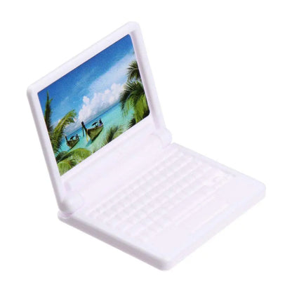 Dollhouse Decor Computer Miniature DIY Accessories Dollhouse Miniature Dollhouse Computer Dollhouse Furniture Simulation Laptop