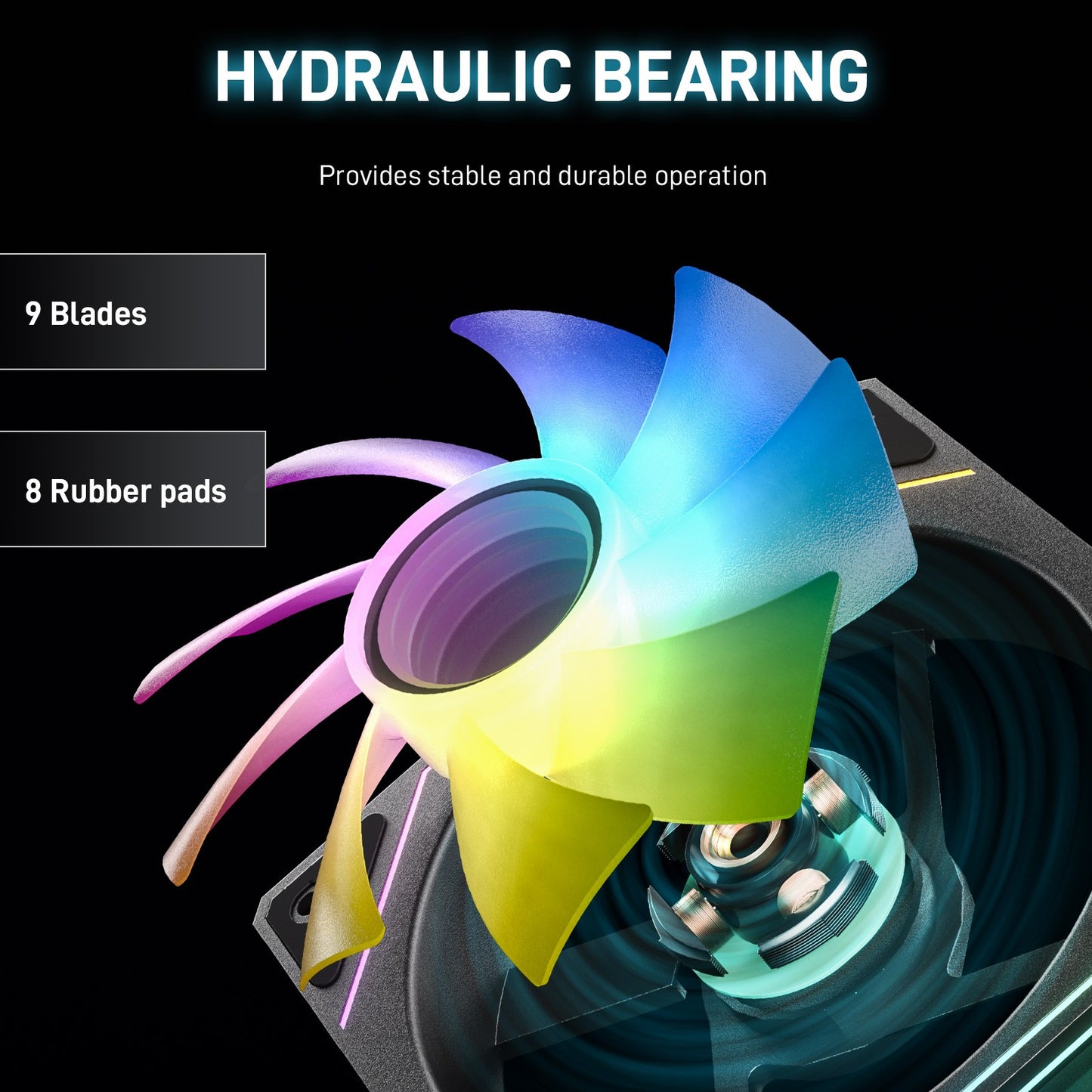 3 Pack120mm PC Case Fans ARGB CPU Fan 5V 3PIN Case Cooler Fan 800-1800RPM 4Pin PWM Quiet Case Fans