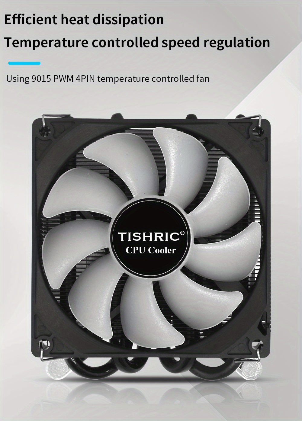 ITX CPU Cooler Fan RGB 4Pin PWM 4 Heat Pipe Tower Air Cooler Intel LGA1700 1150 1155 115X 1200 Processor Cooler Radiator ITX Small Chassis Dedicated CPU Fan 4 Heat Pipe Fan Speed 600-3300RPM ±