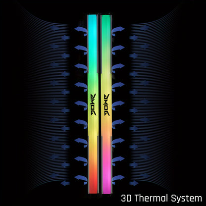 GMOG RGB RAM DDR4 Desktop 8GB 16GB 3200MHz 3600MHz XMP DDR4 Gaming RAM Memoria Desktop 288-Pin 1.35V ARGB With Heatsink